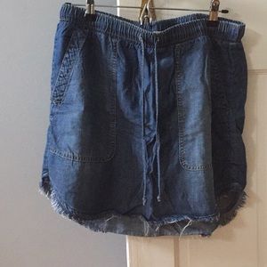 Anthropologie Denim Mini Skirt